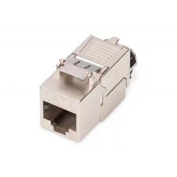 Keystone-moduuli Digitus CAT 8.1 RJ-45 suojattu litteä valkoinen