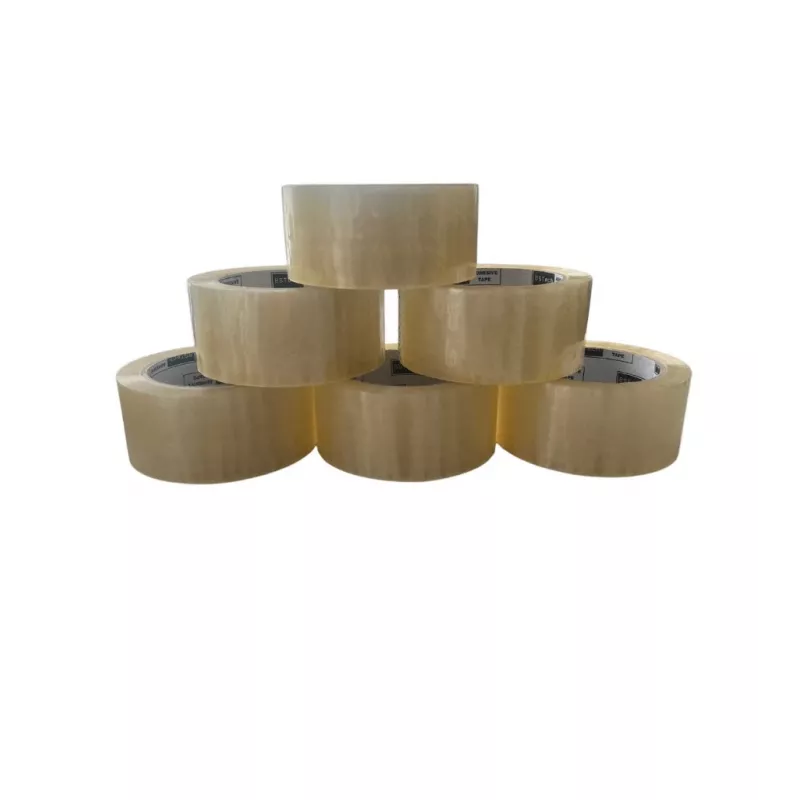 BSTech hiljaa irtoava akryyli kirkas pakkausteippi, 48 mm x 66 m