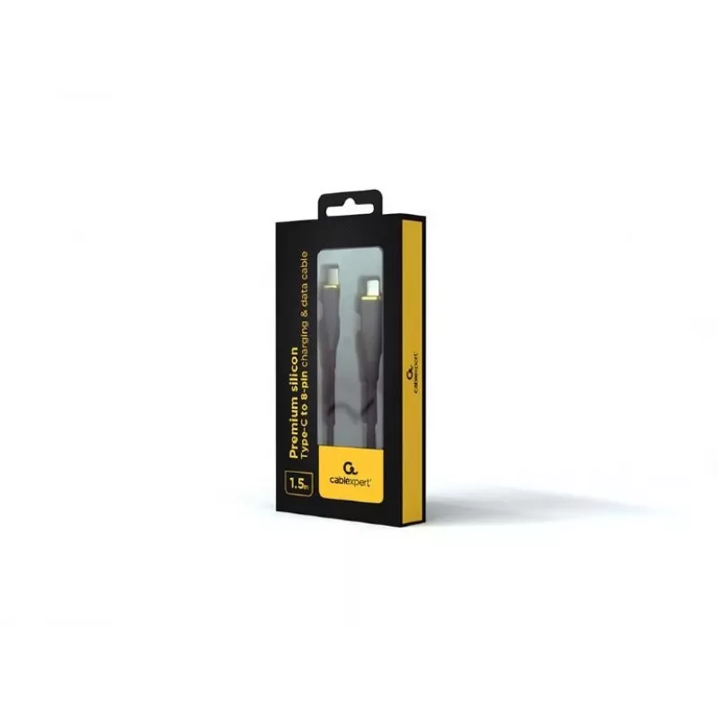 Lightning-kaapeli GEMBIRD CC-USB2S-CM8PM-1.5M-BK, 1,5 m