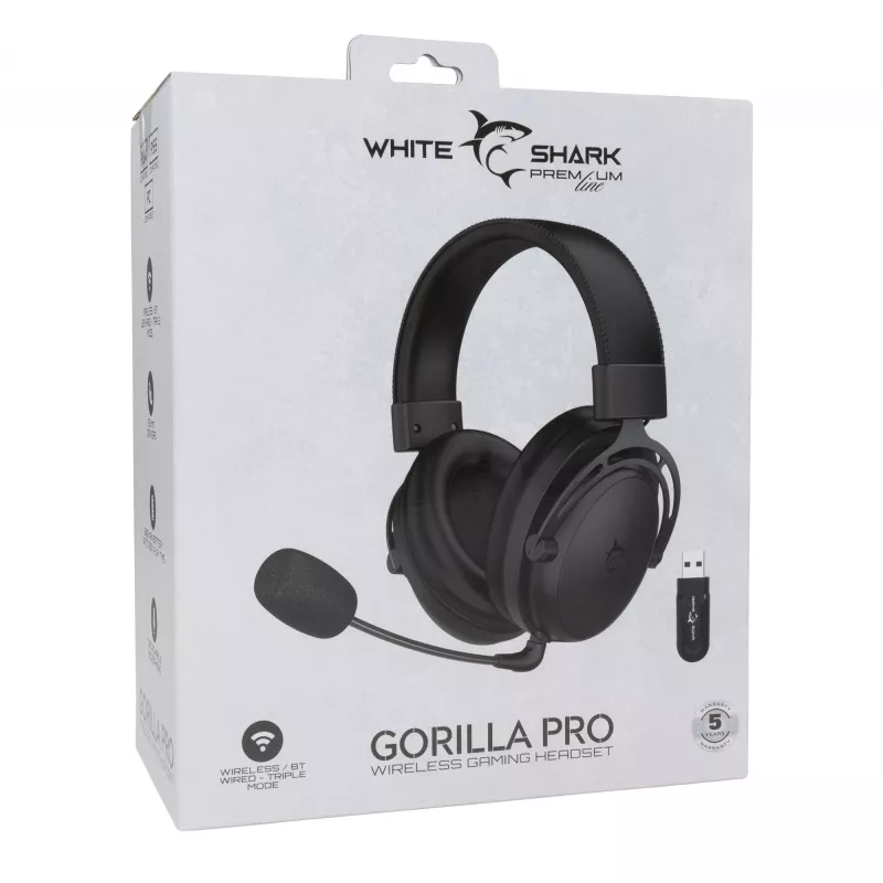 Kuulokkeet White Shark WGH-2443 Gorilla Pro musta