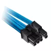 Corsair Premium Sleeved PCIe -kaksoiskaapeli, kaksipakkaus (Gen 4) - sininen
