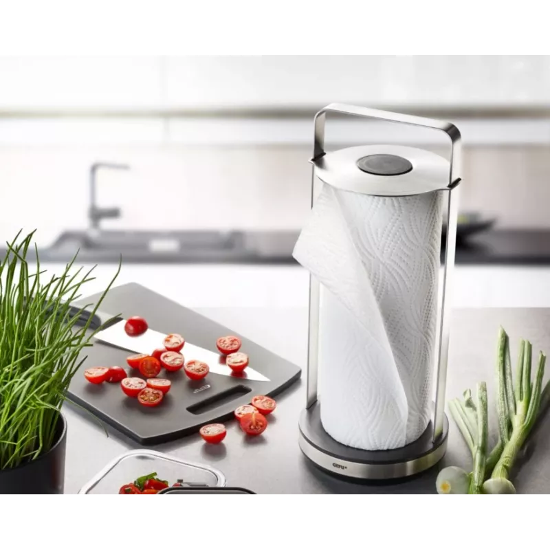 Paperiteline GEFU SMARTLINE G-15702 – pystytettävä, ruostumattomia teräksisiä yksityiskohtia