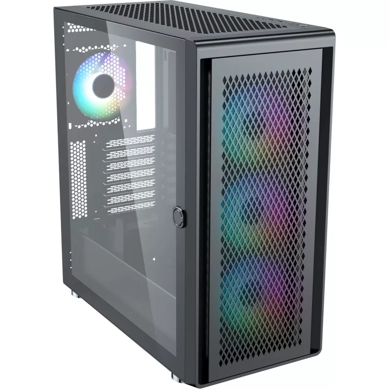 PC-kotelo Silentware Air 100 musta — Mid-Tower ATX-yhteensopiva kotelo, musta