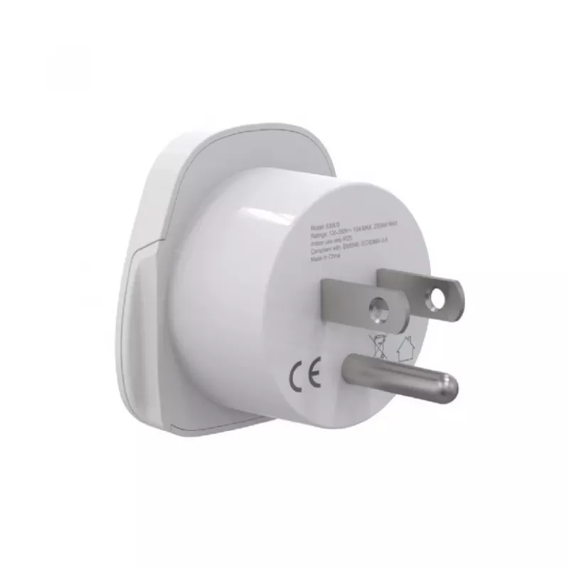 Matkasovitin GEMBIRD A-AC-USMINTF — maailma-US-pistoke, 10 A