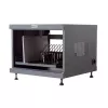 Telinehylly TECHLY 367652 kaapelinhallinta 3M-teippikiinnityksellä, teräs, 550×550×410 mm, musta