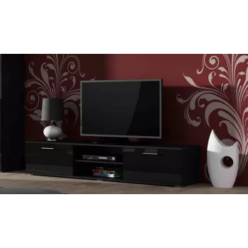 Cama TV-taso SOHO 180 musta/musta kiiltävä