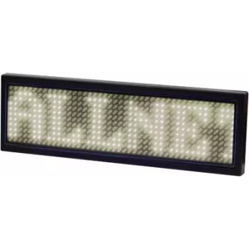 ALLNET nimikyltti elektronisesti ohjelmoitava Serial - väri valkoinen (ALLNTAGWv2)