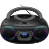 Denver TDB-212GR DAB+ boombox CD-soittimella, DAB+/FM, Bluetooth, USB, AUX, harmaa