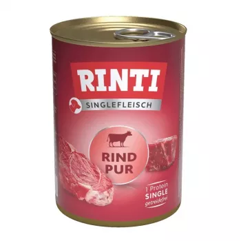 RINTI Singlefleisch Pur Rind - märkäruoka koirille - 400g