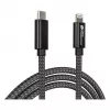 Good Connections USB 2.0 lataus- ja datakaapeli iPhone/iPad/iPod USB-C pistoke Lightning -liitäntään - korkealaatuisesti valmistettu ja virallisesti Applen ze