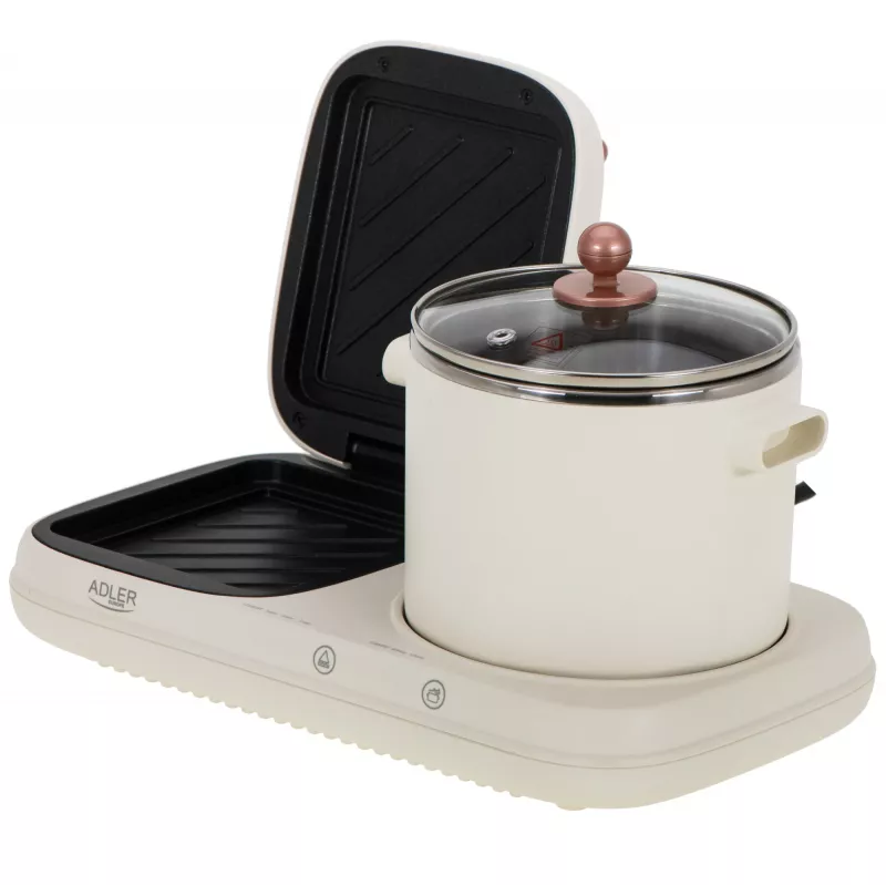 Adler AD 6421 2-in-1-aamiaisasema, grilli ja keittokattila