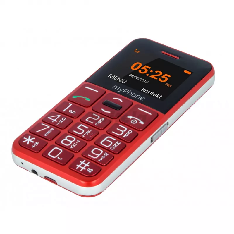 myPhone Halo Easy 4,32 cm (1,7 inch) 70 g harmaa, punainen aloittelijan puhelin