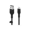 Belkin BOOST CHARGE Flex USB-A–Lightning-kaapeli CAA008BT1MBK, 1 m, musta