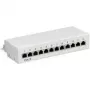 Wentronic Goobay CAT 6 Mini/Desktop patch-paneeli, 12 porttia, harmaa – STP suojattu, harmaa (69306)