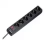 Hama 00030394 ylijännitesuoja musta 6 AC-pistorasiaa 230 V 1,4 m