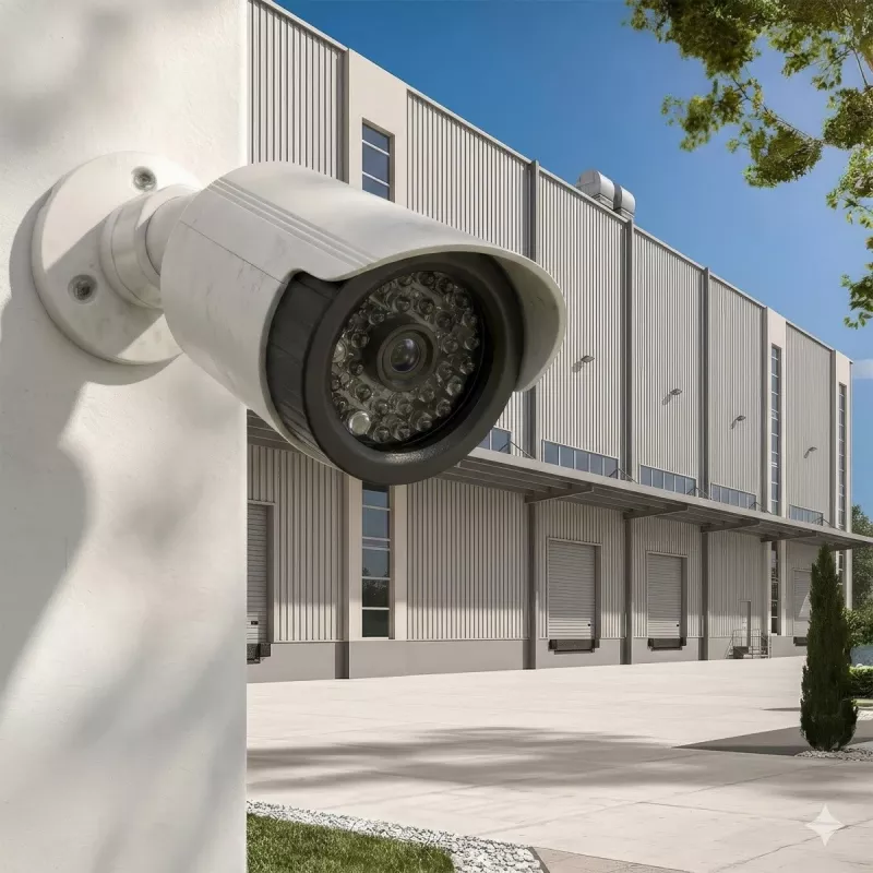Valvontakameran jäljitelmä IR-LED-valoilla, CEE IR1800 W — toimimaton valvontajäljitelmä