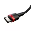 Baseus Cafule PD2.0 100W pikalataus USB–Type-C-kaapeli (20V 5A) 2 m punainen+musta
