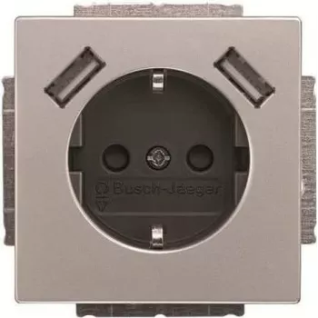 BJ 20 EUCB2USB-866 SCHUKO-/2x USB-pistorasia (2CKA002011A6283)