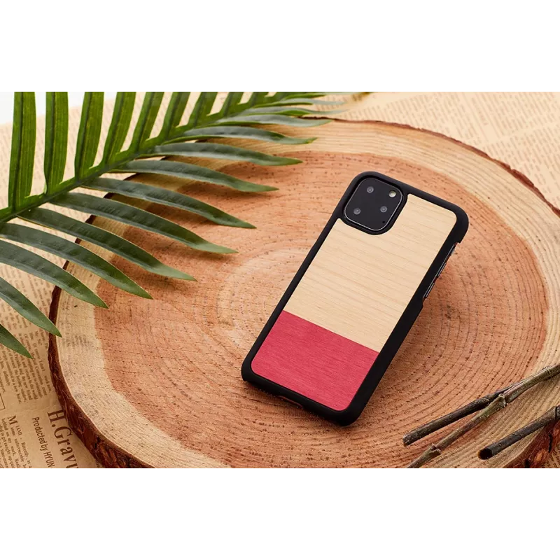 Älypuhelinkotelo man and wood iPhone 11 Pro Maxille — musta suojakotelo
