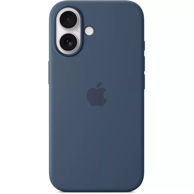 Apple MYY23ZM/A silikonikuori MagSafella iPhone 16:lle, sininen (Denim)