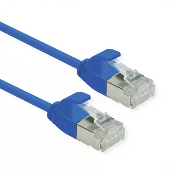 ROLINE U/FTP DataCenter -verkkokaapeli Kat.6A (luokka EA), LSOH, ohut, sininen, 3 m (21.15.3346)