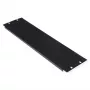 Sokkopaneeli ROLINE 19 tuumaa 3U musta teräs 480 mm