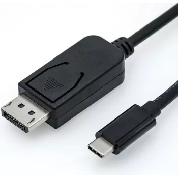 Roline - ulkoinen videosovitin - USB-C 3.1 - DisplayPort - musta