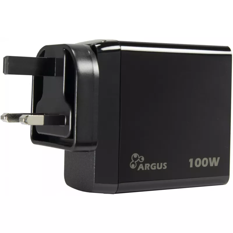 PD-laturi INTER-TECH PD-3100 100W USB-C musta pika-virtalähde