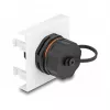 DeLOCK Easy 45 -moduuli verkko RJ45 Cat.6A 45x45mm 1000 Mbit/s musta
