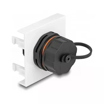 DeLOCK Easy 45 -moduuli verkko RJ45 Cat.6A 45x45mm 1000 Mbit/s musta
