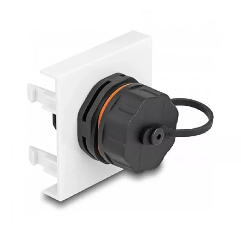 DeLOCK Easy 45 -moduuli verkko RJ45 Cat.6A 45x45mm 1000 Mbit/s musta