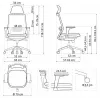 SPECTRUM ergonominen toimistotuoli musta