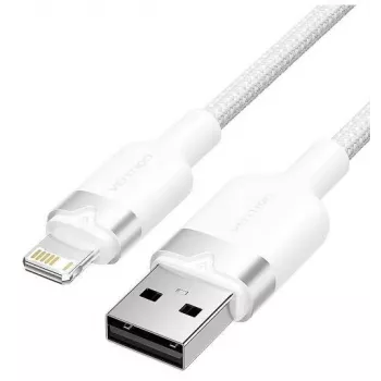 Vention LANWF Lightning -kaapeli — 1 m, USB-A–Lightning, valkoinen