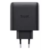 Laturi Trust Maxo 65W 2-porttinen USB-C GaN laturi pikalataus musta