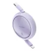 Baseus Free2Pull - 20 W USB-C Lightning vedettävä kaapeli, 1 m (violetti)