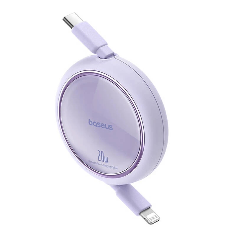 Baseus Free2Pull - 20 W USB-C Lightning vedettävä kaapeli, 1 m (violetti)