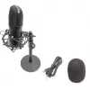 USB-kondensaattorimikrofoni, studio, musta