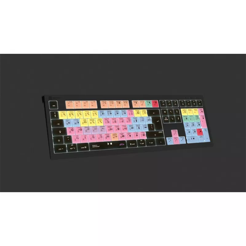 Logickeyboard ASTRA 2 USB QWERTY näppäimistö musta täysikokoinen 104 näppäintä