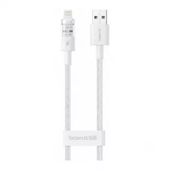 USB-kaapeli Baseus Silky Series 2,4A 2m valkoinen