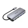 USB-C-keskitin Unitek D1122A01 2x HDMI 4K ja 100W Power Delivery