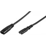 Wentronic IEC-60320-C8 - IEC-60320-C7 2m C8-liitin C7-liittimeen musta (97201)