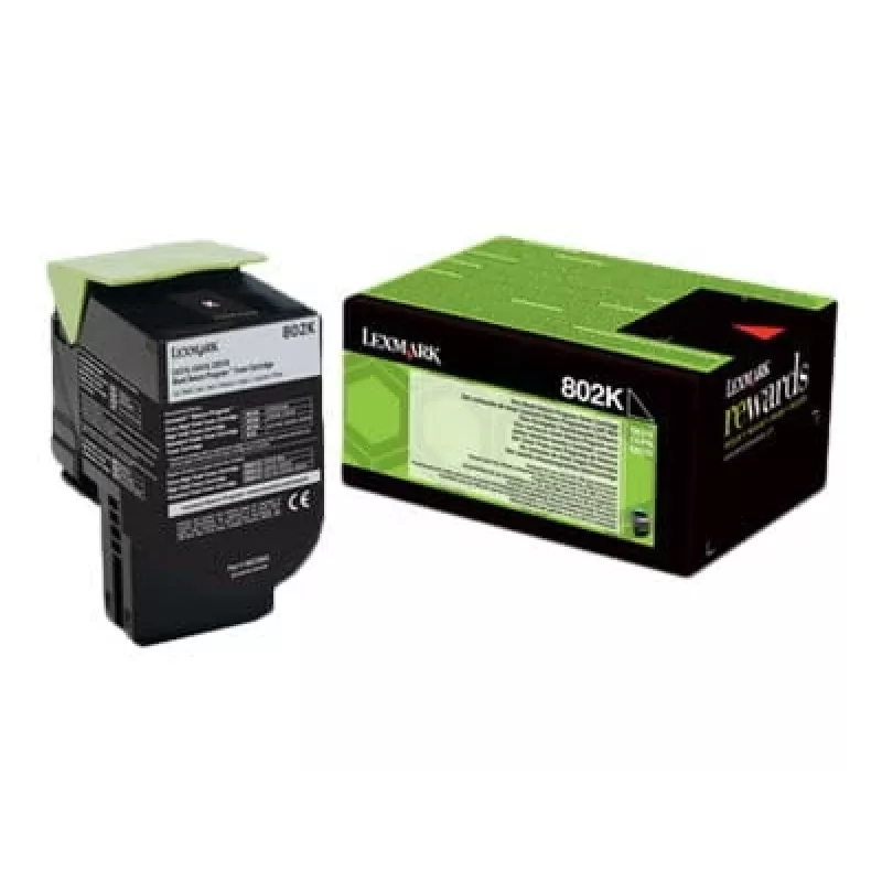 Lexmark 802K palautusohjelman värikasetti (80C20K0), musta, 1000 sivua