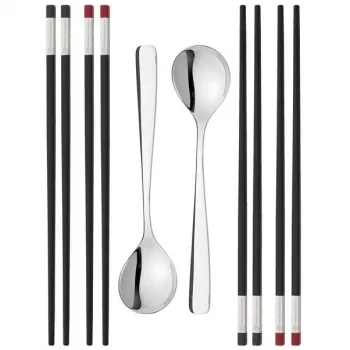 ZWILLING 39180-001-0 syömäpuikot-setti musta ruostumaton teräs