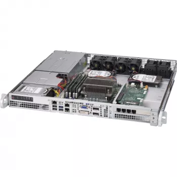 Supermicro - SuperChassis 515-R407 - rack-asennettava 1U STD ja WIO MB 2 x 2,5 LED 4 x PWM-tuuletin 2 x tuuletin AOC-jäähdytykseen virtalähde 400 W 43 x 437 x 429 mm