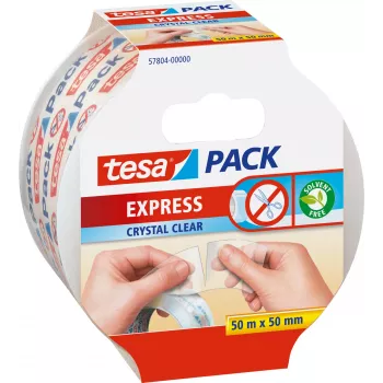 Teippi Tesa Express 50 m polypropyleeni läpinäkyvä