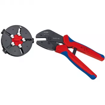 Kaapelin puristus- ja kuorintapihdit Knipex 97 33 01 sininen punainen