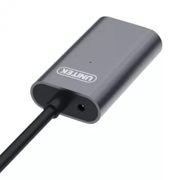 Unitek USB 3.0 -aktiivinen jatkokaapeli, 10m, alumiini, Y-3005