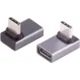 USB-C-sovitin ShiverPeaks Pro 90° kulma 4.0 – kulmikas USB-C-liitin, USB4/USB3.2-yhteensopiville laitteille