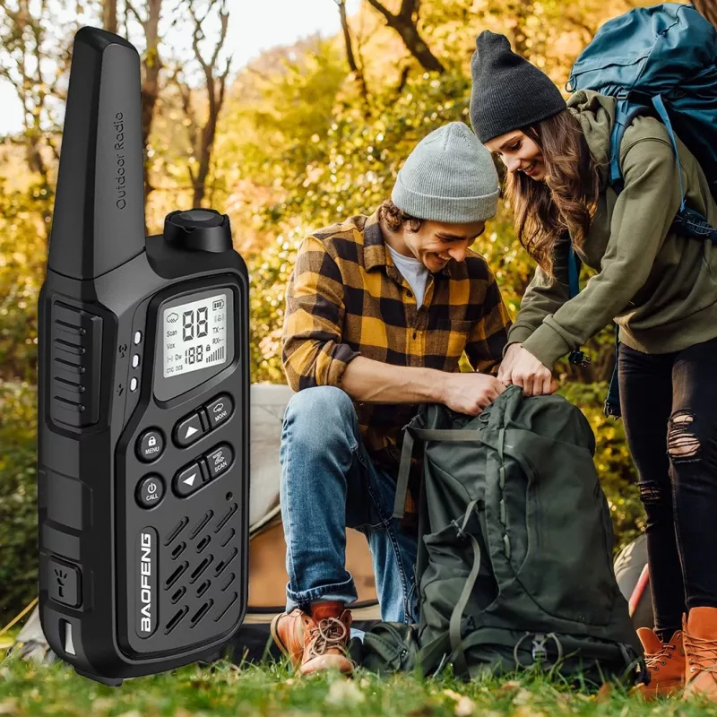 Walkie-talkie Baofeng BF-T25E musta, 2 kpl