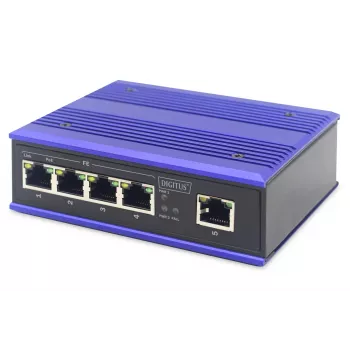 Hallitsematon kytkin Digitus DN-650107 4 porttia Fast Ethernet PoE